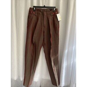 AUM Absolute Universal Material Iridescent Green High Waisted Women's Pants Size